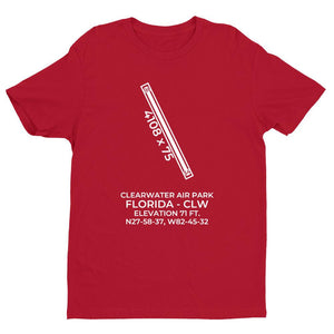 clw clearwater fl t shirt, Red