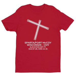 cmy sparta wi t shirt, Red