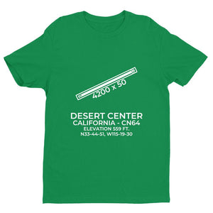 cn64 desert center ca t shirt, Green