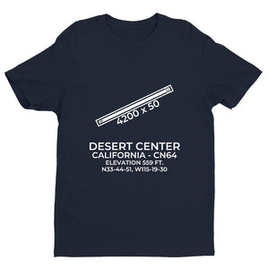 cn64 desert center ca t shirt, Navy