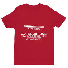 Load image into Gallery viewer, cnh claremont nh t shirt, Red