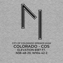 Load image into Gallery viewer, cos colorado springs co t shirt, Gray