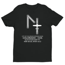 Load image into Gallery viewer, CITY OF COLORADO SPRINGS MUNI in COLORADO SPRINGS; COLORADO (COS; KCOS) T-Shirt