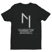 Load image into Gallery viewer, cos colorado springs co t shirt, Black