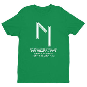 cos colorado springs co t shirt, Green