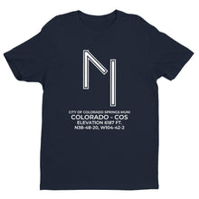 Load image into Gallery viewer, cos colorado springs co t shirt, Navy