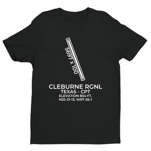 cpt cleburne tx t shirt, Black