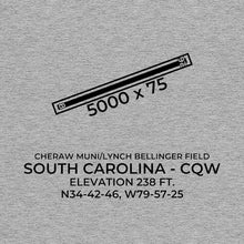 Load image into Gallery viewer, cqw cheraw sc t shirt, Gray