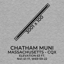 Load image into Gallery viewer, cqx chatham ma t shirt, Gray