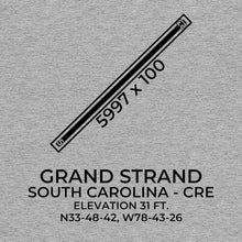 Load image into Gallery viewer, cre north myrtle beach sc t shirt, Gray