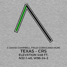 Load image into Gallery viewer, crs corsicana tx t shirt, Gray