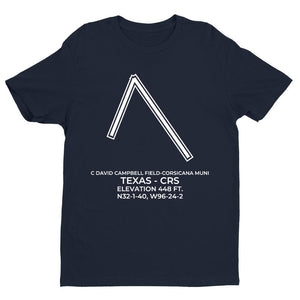 crs corsicana tx t shirt, Navy