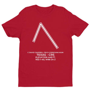 crs corsicana tx t shirt, Red