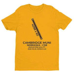 csb cambridge ne t shirt, Yellow