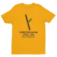 Load image into Gallery viewer, csq creston ia t shirt, Yellow