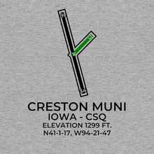 Load image into Gallery viewer, csq creston ia t shirt, Gray