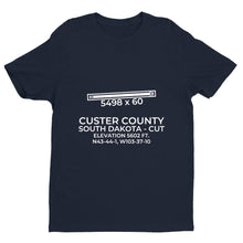 Load image into Gallery viewer, cut custer sd t shirt, Navy