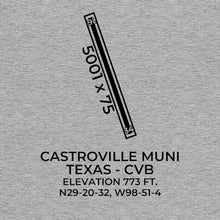Load image into Gallery viewer, cvb castroville tx t shirt, Gray