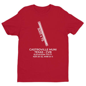cvb castroville tx t shirt, Red