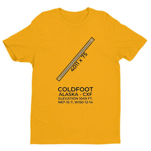 cxf coldfoot ak t shirt, Yellow