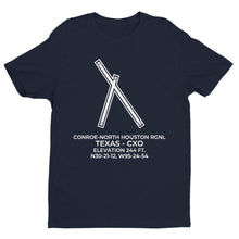 Load image into Gallery viewer, cxo houston tx t shirt, Navy