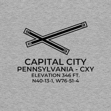 Load image into Gallery viewer, cxy harrisburg pa t shirt, Gray