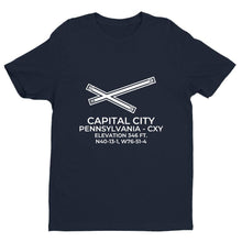 Load image into Gallery viewer, cxy harrisburg pa t shirt, Navy