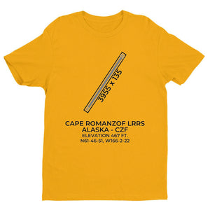 czf cape romanzof ak t shirt, Yellow