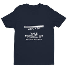 Load image into Gallery viewer, d20 yale mi t shirt, Navy