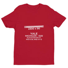 Load image into Gallery viewer, d20 yale mi t shirt, Red