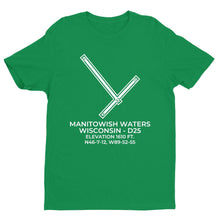 Load image into Gallery viewer, d25 manitowish waters wi t shirt, Green