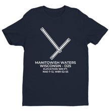 Load image into Gallery viewer, d25 manitowish waters wi t shirt, Navy