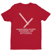 Load image into Gallery viewer, d25 manitowish waters wi t shirt, Red