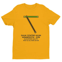 Load image into Gallery viewer, d39 sauk centre mn t shirt, Yellow