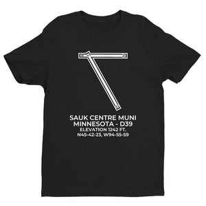 d39 sauk centre mn t shirt, Black