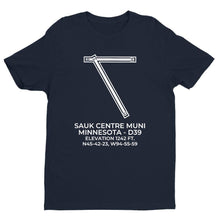 Load image into Gallery viewer, d39 sauk centre mn t shirt, Navy