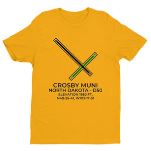 d50 crosby nd t shirt, Yellow