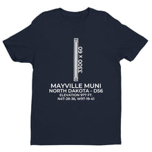 Load image into Gallery viewer, d56 mayville nd t shirt, Navy