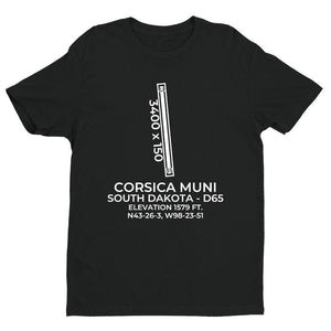 d65 corsica sd t shirt, Black