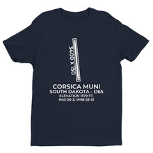 Load image into Gallery viewer, d65 corsica sd t shirt, Navy