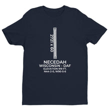 Load image into Gallery viewer, daf necedah wi t shirt, Navy