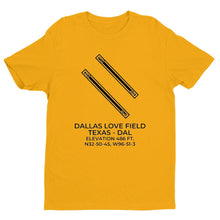 Load image into Gallery viewer, dal dallas tx t shirt, Yellow