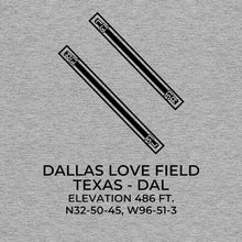 Load image into Gallery viewer, dal dallas tx t shirt, Gray