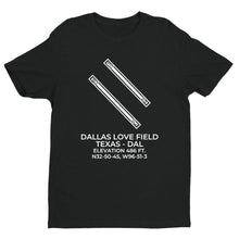Load image into Gallery viewer, dal dallas tx t shirt, Black