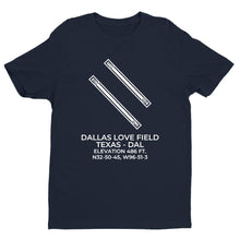 Load image into Gallery viewer, dal dallas tx t shirt, Navy