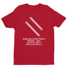 Load image into Gallery viewer, dal dallas tx t shirt, Red