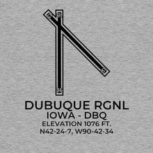 Load image into Gallery viewer, dbq dubuque ia t shirt, Gray