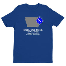 Load image into Gallery viewer, DBQ facility map in DUBUQUE; IOWA, Royal Blue