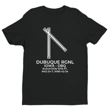 Load image into Gallery viewer, dbq dubuque ia t shirt, Black