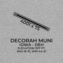 Load image into Gallery viewer, deh decorah ia t shirt, Gray